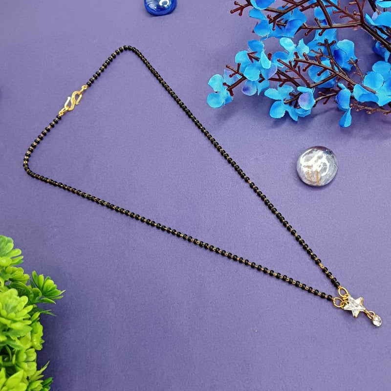 Efulgenz Indian Jewelry Mangalsutra Bollywood Traditional Crystal Pendant Necklace Black Beads Chain Mangalsutra Jewelry for Women - Image 2